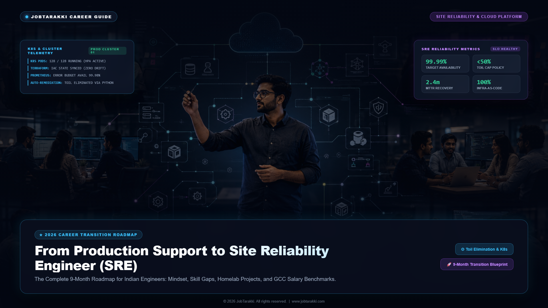 From Production Support to Site Reliability Engineer (SRE): The Complete 9-Month Roadmap